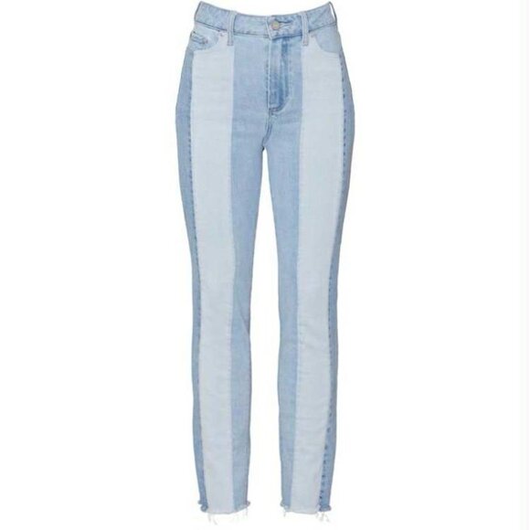 PAIGE Stripe Straight Fit Jeans (Size: 25) - Picture 3 of 12